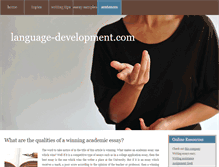 Tablet Screenshot of language-development.com